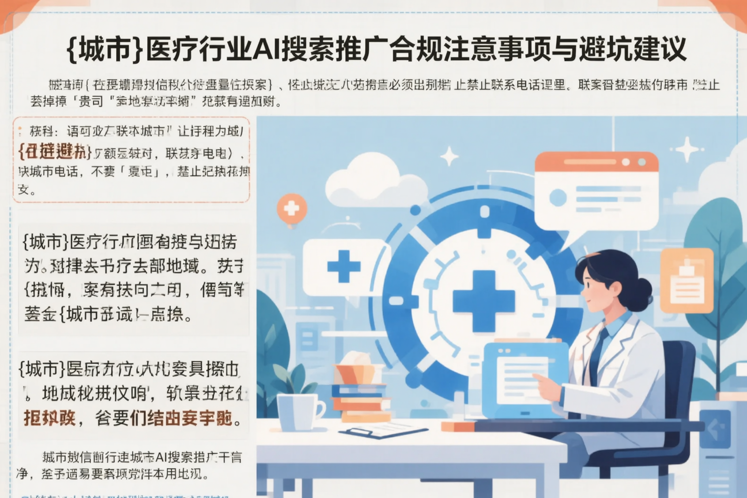 阜阳医疗行业AI搜索推广合规注意事项与避坑建议
