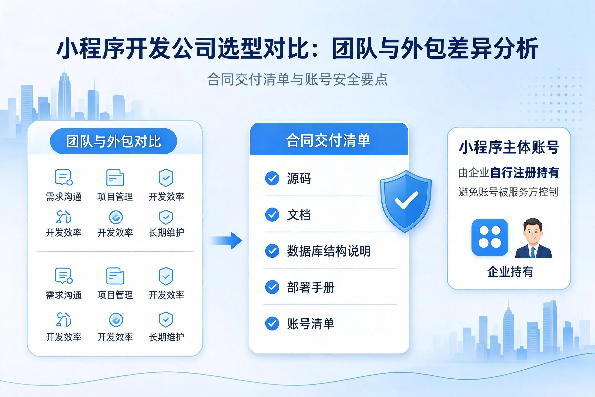 阜阳小程序开发公司选型对比：团队与外包差异分析