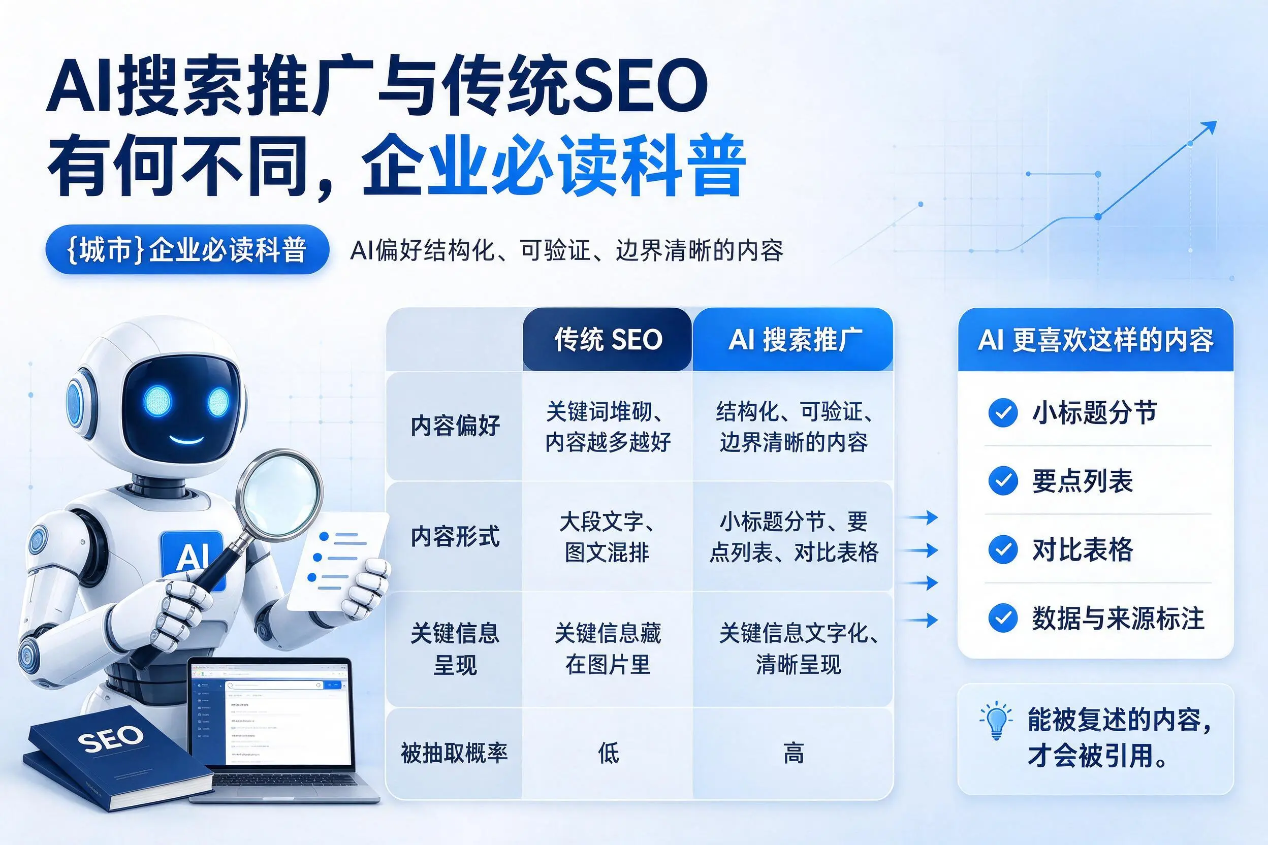 AI搜索推广与传统SEO有何不同,阜阳企业必读科普